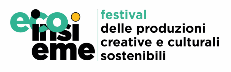Logo ufficiale del FESTIVAL Ecoinsieme 2025 di Napoli dedicato alle produzioni artistiche, creative e culturali sostenibili organizzato dal Consorzio FORMA di Napoli